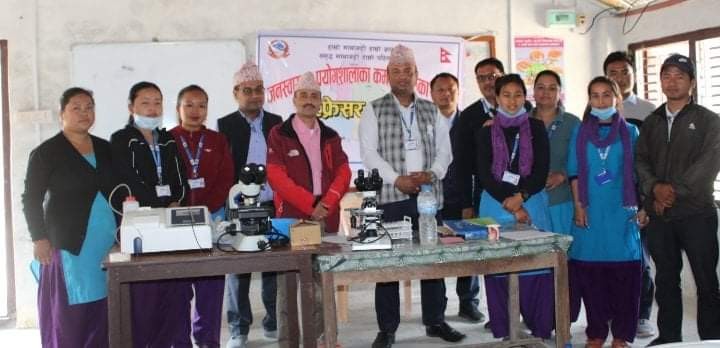 माथागढी गाँउपालिकामा जनस्वास्थ्य प्रयोगशालाका कर्मचारीलाइ रिफ्रेसर तालिम