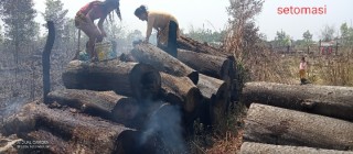 देवदहको बुद्ध सामुदायिक वनमा भिषण आगोलागी, लाखौंको काठ, दाउरा जलेर नष्ट