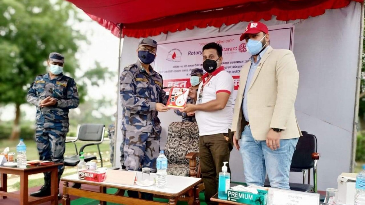 नागरिकको जीवन रक्षाको लागि सशस्त्र प्रहरीद्वारा रक्तदान, ५१ युुुुनिट रगत संकलन