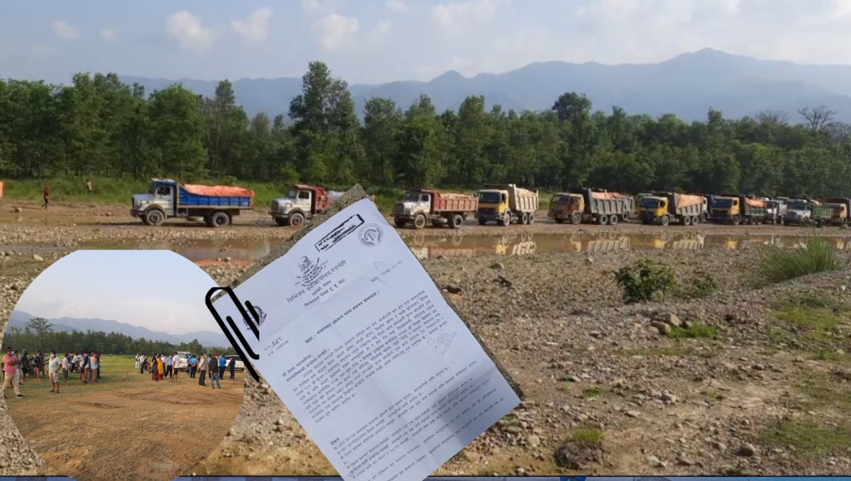 बन र नगरपालिकाविच कुरा नमिल्दा घोडाहा खोला लगायतका उत्खनन् विवादमा