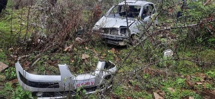 कोष तथा लेखा नियन्त्रण कार्यालयको कार दुर्घटना हुँदा चालकको मृत्यु