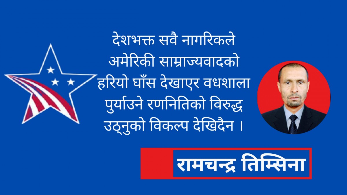 'एमसिसी मुस्कुराउँदै आएको अमेरिकी बाघ हो' 