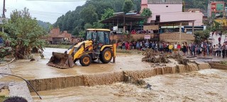 भीषण वर्षाले अर्घाखाँची सदरमुकाम डुवानमा, जनजीवन अस्तव्यस्त