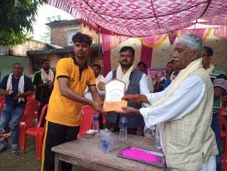  खुल्ला क्रिकेट  उपाधी प्रतापपुर पल्टनको  हातमा