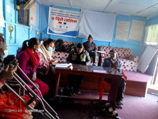 बझाङमा मुक्त हलिया र महिला अपाङ्गता भएका ब्यक्तिहरुलाई मानव अधिकार उल्लंघन  तालिम सम्पन्न