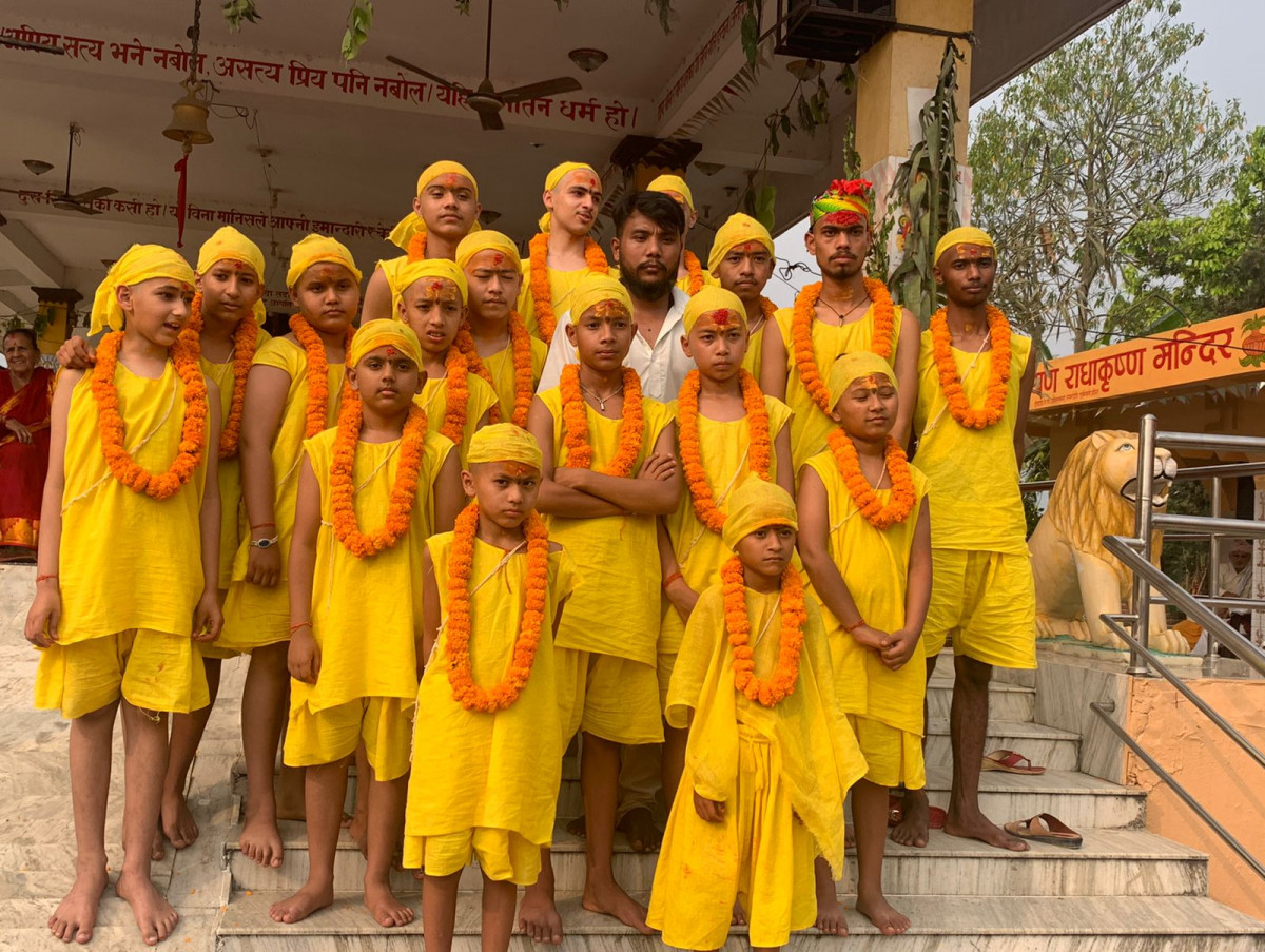 देवदहमा १८ जना किशोरको सामुहिक ब्रतबन्ध 