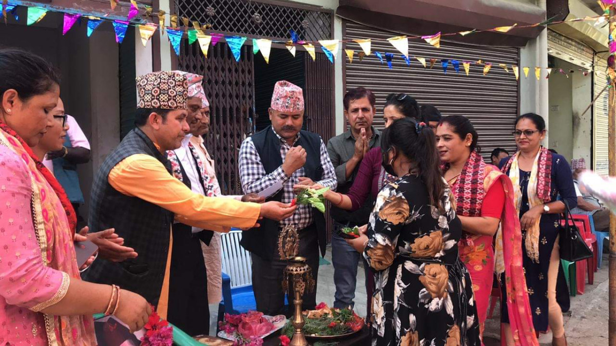 कांग्रेस देवदहद्वारा वडा निर्वाचन परिचालन कार्यालय उद्घाटन