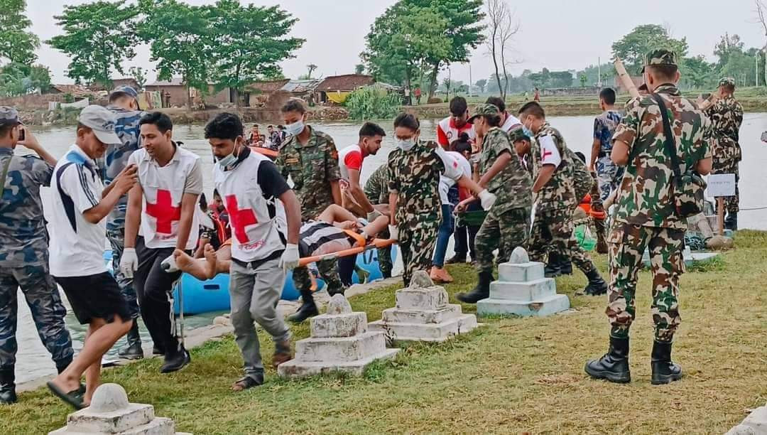 पश्चिम नवलपरासीमा जोखिमको पुर्व तयारीका लागि प्रयोगात्मक अभ्यास