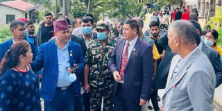 संस्कृतिमन्त्री जीवनराम श्रेष्ठद्वारा पशुपति मन्दिर क्षेत्रको अवलोकन