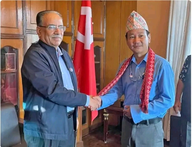 हर्क साम्पाङ र प्रचण्डविच भेटवार्ता