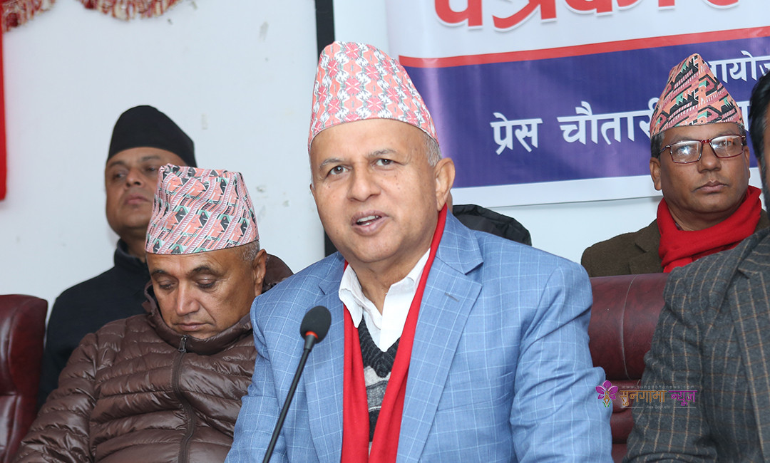 गठबन्धन चुच्चे नक्सा विरुद्धको घेरावन्दी हो: महासचिव पोख्रेल