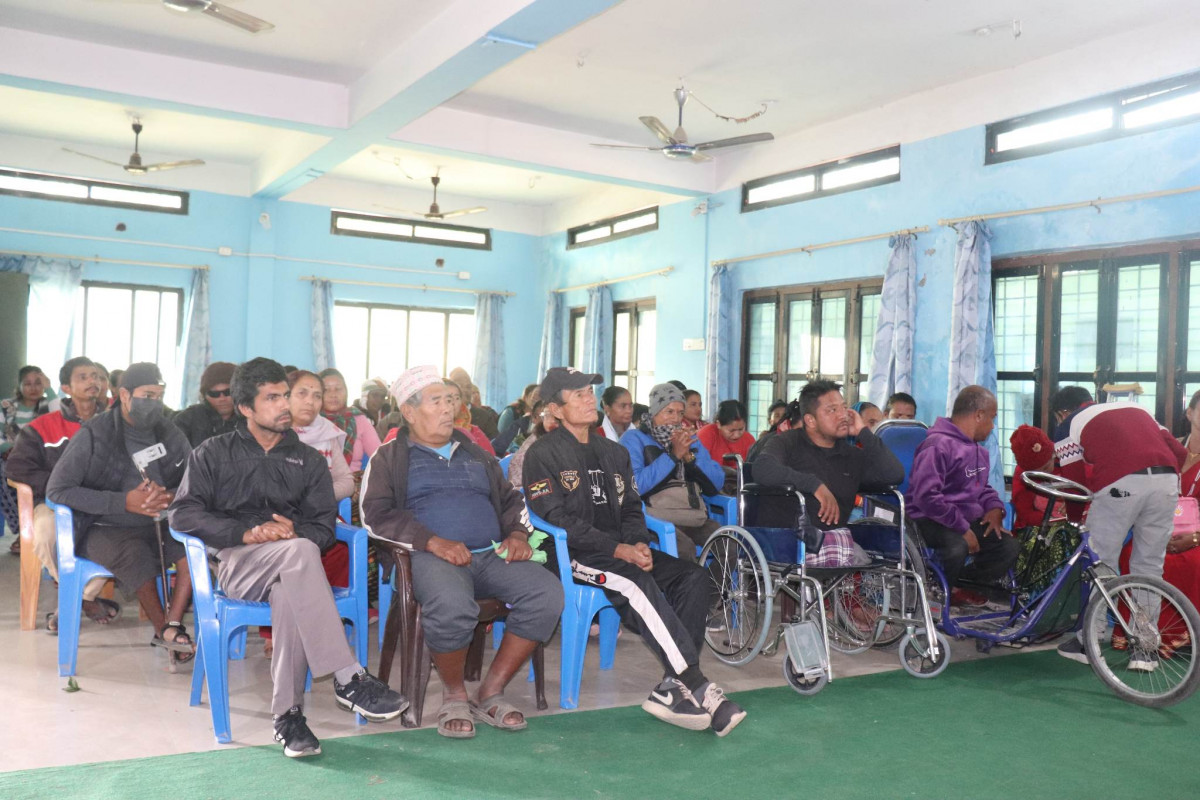 अपाङ्ग समाज सेवा केन्द्र देवदहको अध्यक्षमा बलराम चापागाई