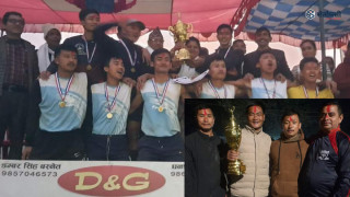 सुनवलमा सम्पन्न वडा कप भलिबलको उपाधि ७ लाई