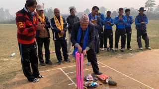 देवदहमा क्रिकेट पिचको उद्घाटन