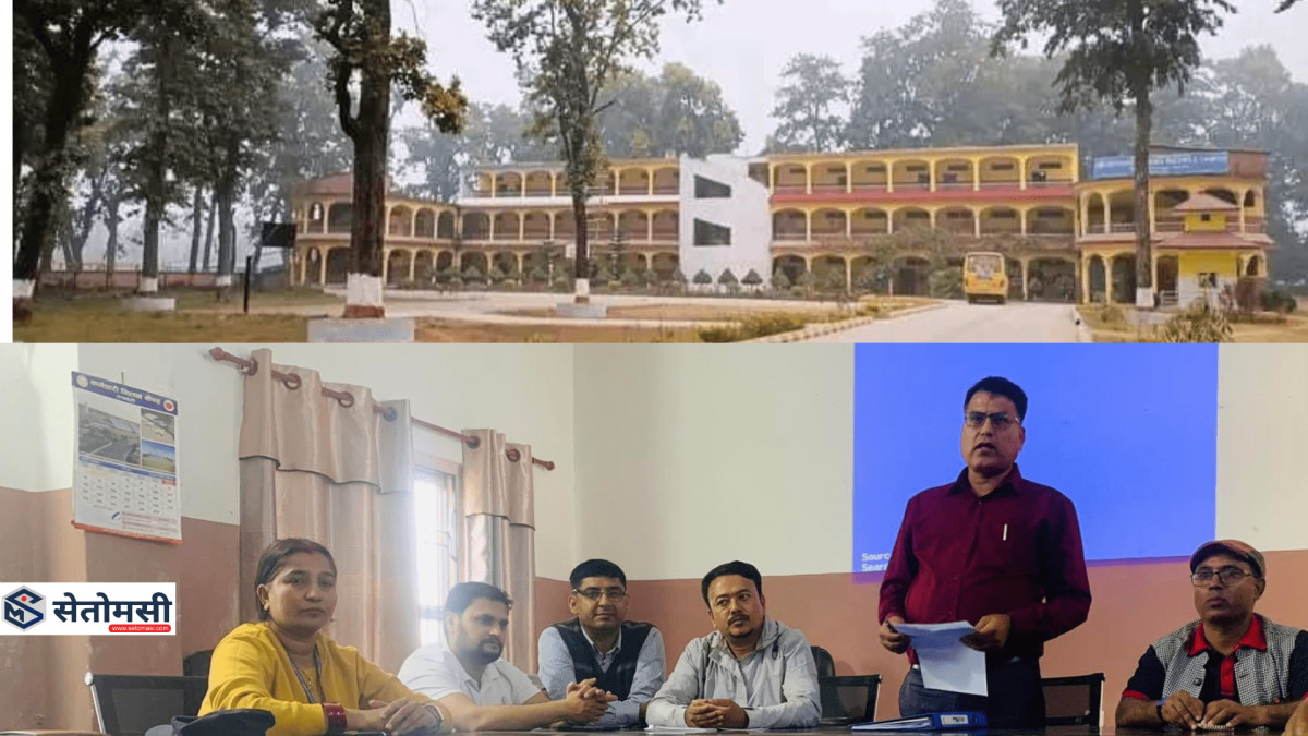 देवदह आदर्श क्याम्पसमा नवआगन्तुक विद्यार्थीलाई स्वागत