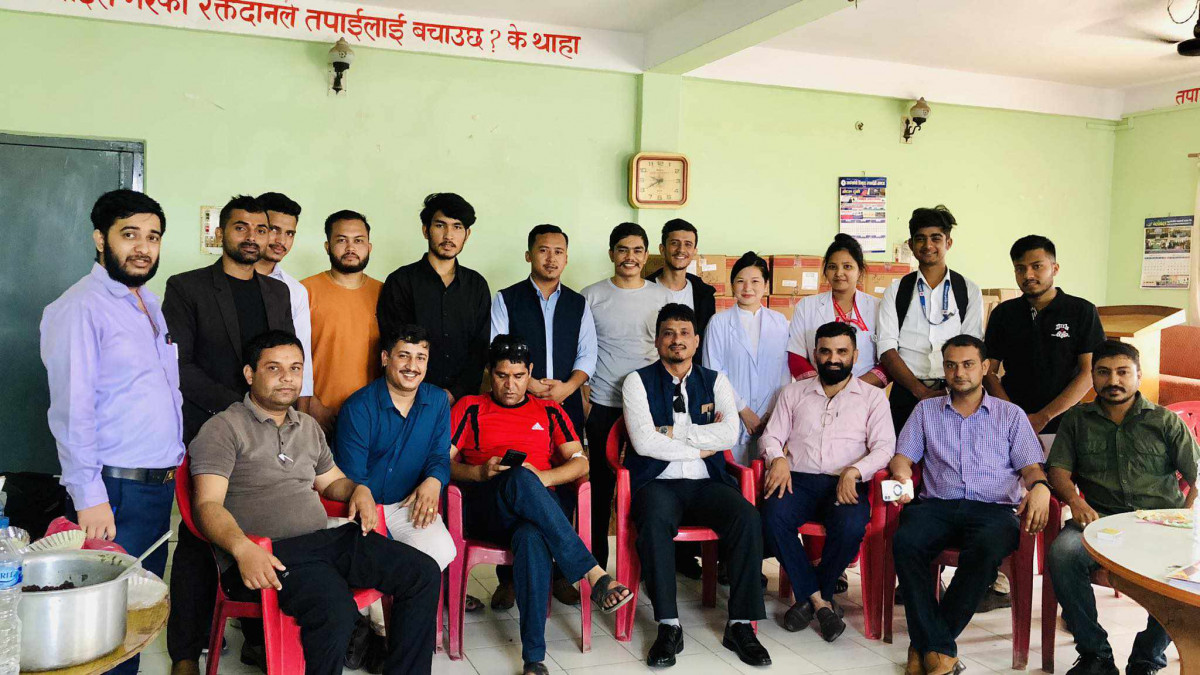  अखिल क्रान्तिकारी बुटवल उपमहानगर कमिटीद्वारा रक्तदान