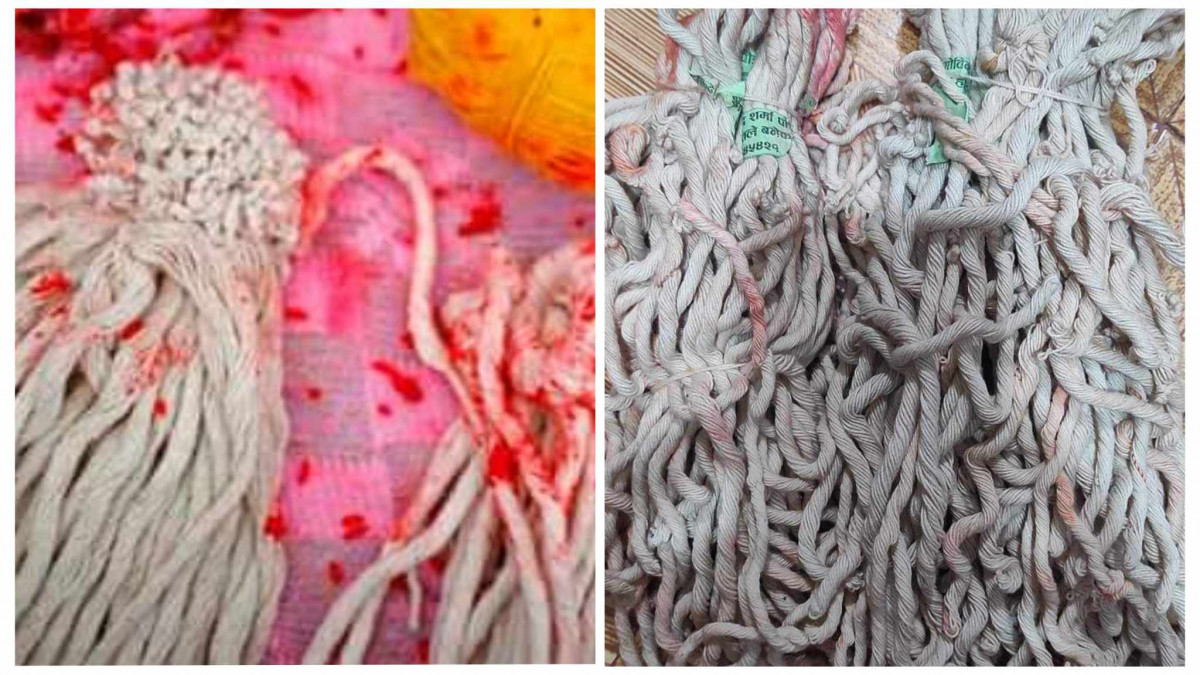 जनै बाट्न सिकाउँदै विश्व हिन्दु महासंघ 