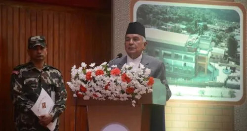 दलीय राजनितिमा हात हाल्दिन,  विकासबाट हात झिक्दिन : राष्ट्रपति पौडेल