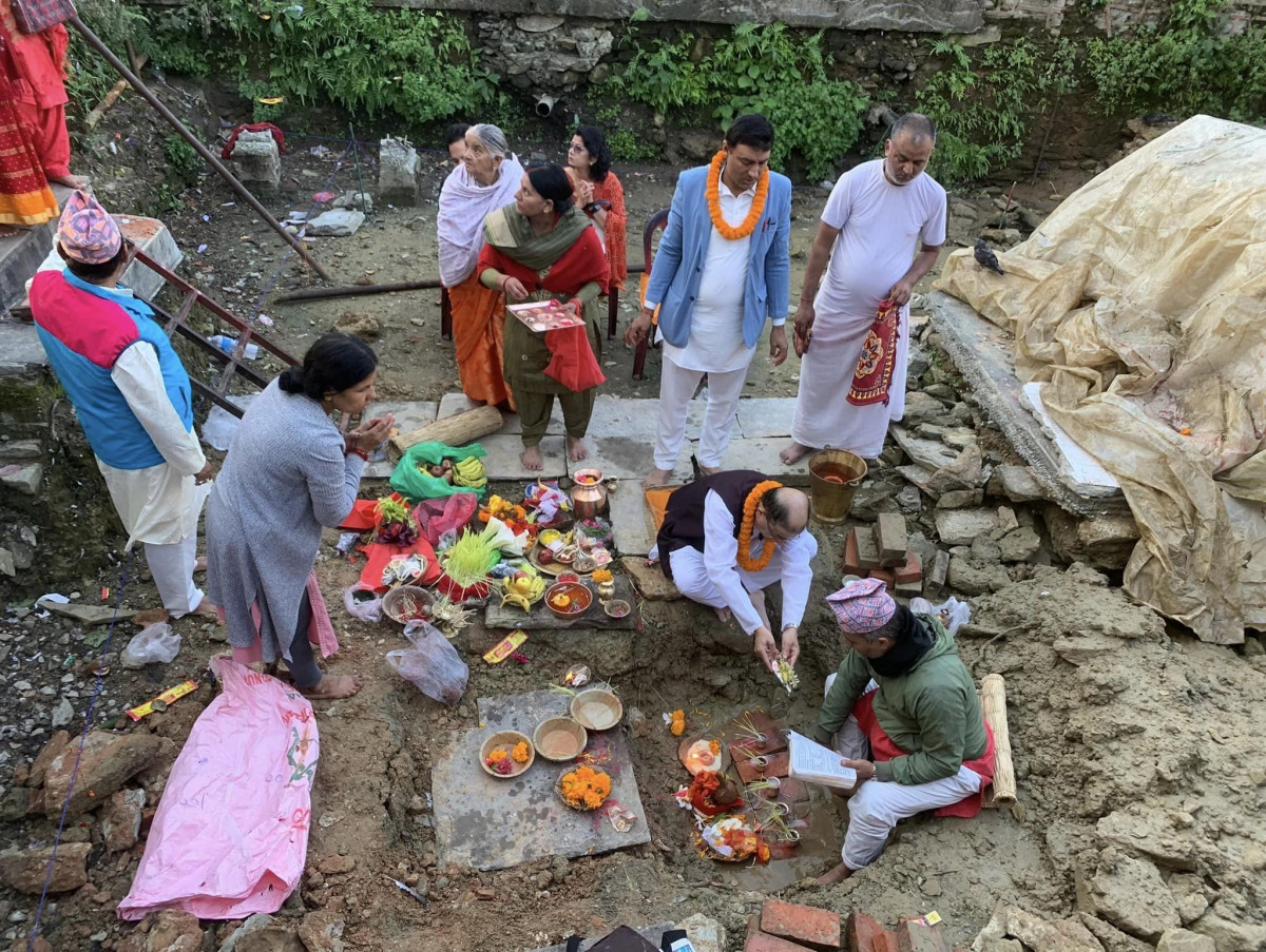 तालबाराही मन्दिर पुन:निर्माण गरिँदै, ६ महिनाभित्र निर्माण पुरा हुने