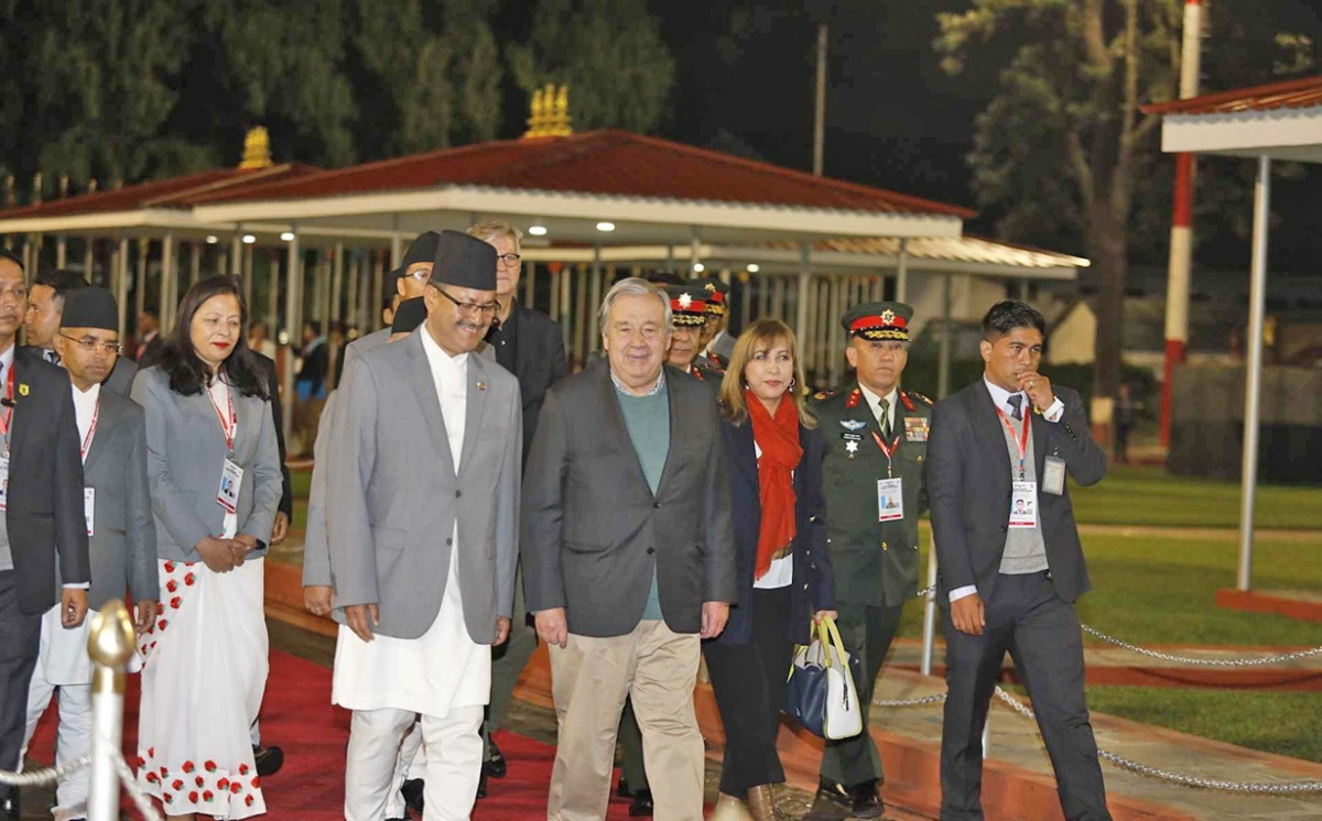 प्रधानमन्त्री प्रचण्डको निमन्त्रणामा संयुक्त राष्ट्रसङ्घका महासचिव लुम्बिनी आउने
