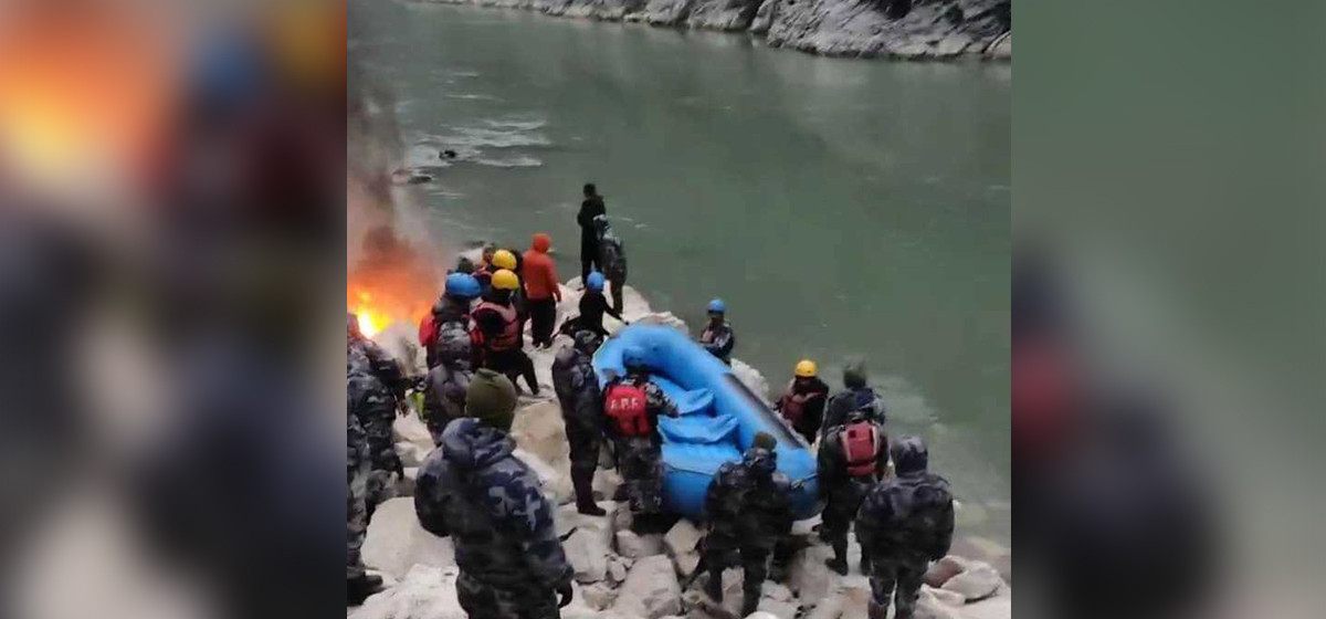 त्रिशूलीमा गाडी खसेको आशंका, गोताखोर परिचालन 