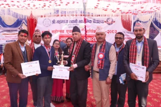 चित्रकला प्रतियोगितामा धीरज बानिया प्रथम