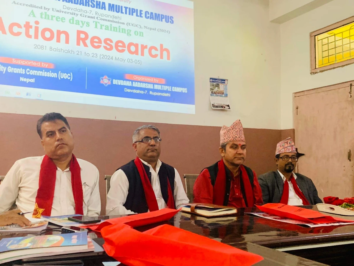 देवदह आदर्श बहुमुखी क्याम्पसमा एक्सन रिसर्च तालिम सुरू