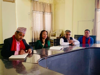 लालपुर्जा वितरणको विषयमा देवदह नगरपालिका र राष्ट्रिय आवास कम्पनीबीच छलफल