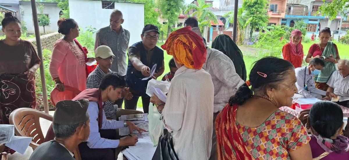 टोलटोलमा सामाजिक सुरक्षा कार्ड नविकरणसंगै निशुल्क स्वास्थ्य सेवा