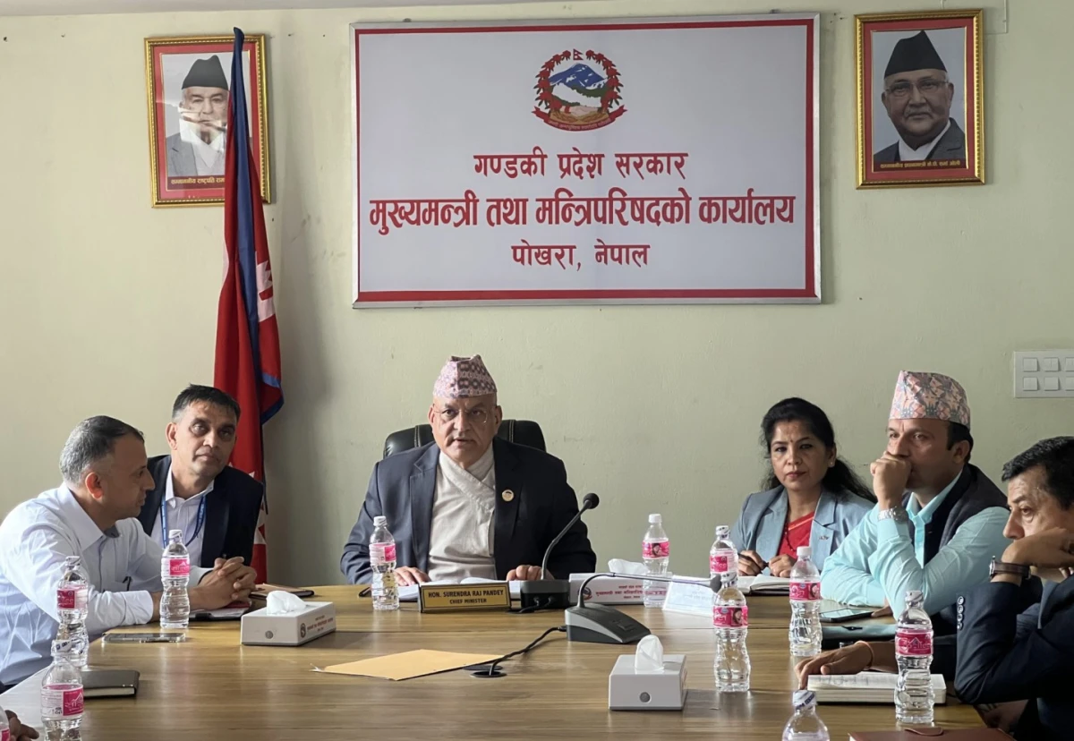 सेवाका लागि स्थापित रेडक्रससंग सहकार्य गर्न गण्डकी सरकार तयार छ : मुख्यमन्त्री पाण्डे