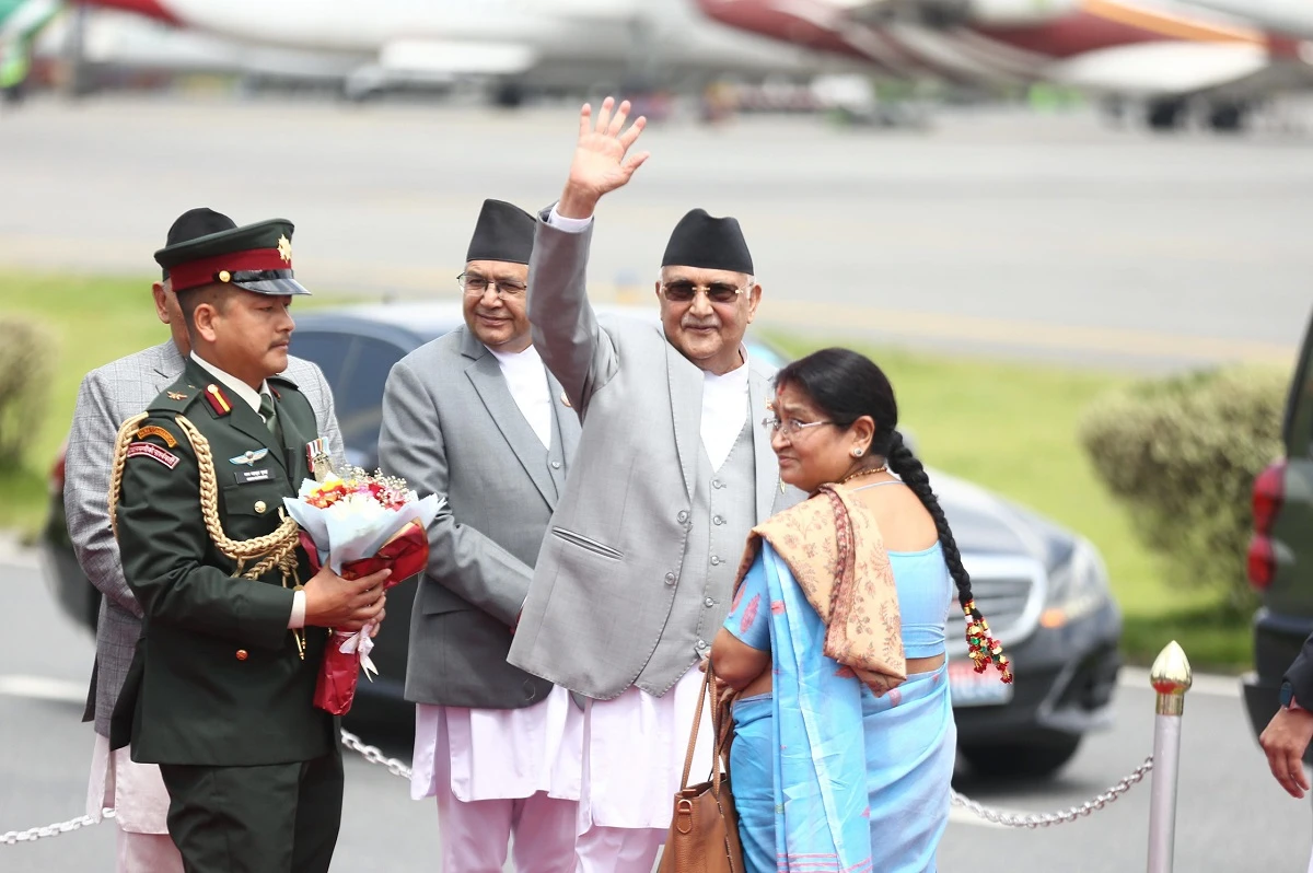प्रधानमन्त्री ओली आज चीन भ्रमणमा जाँदै