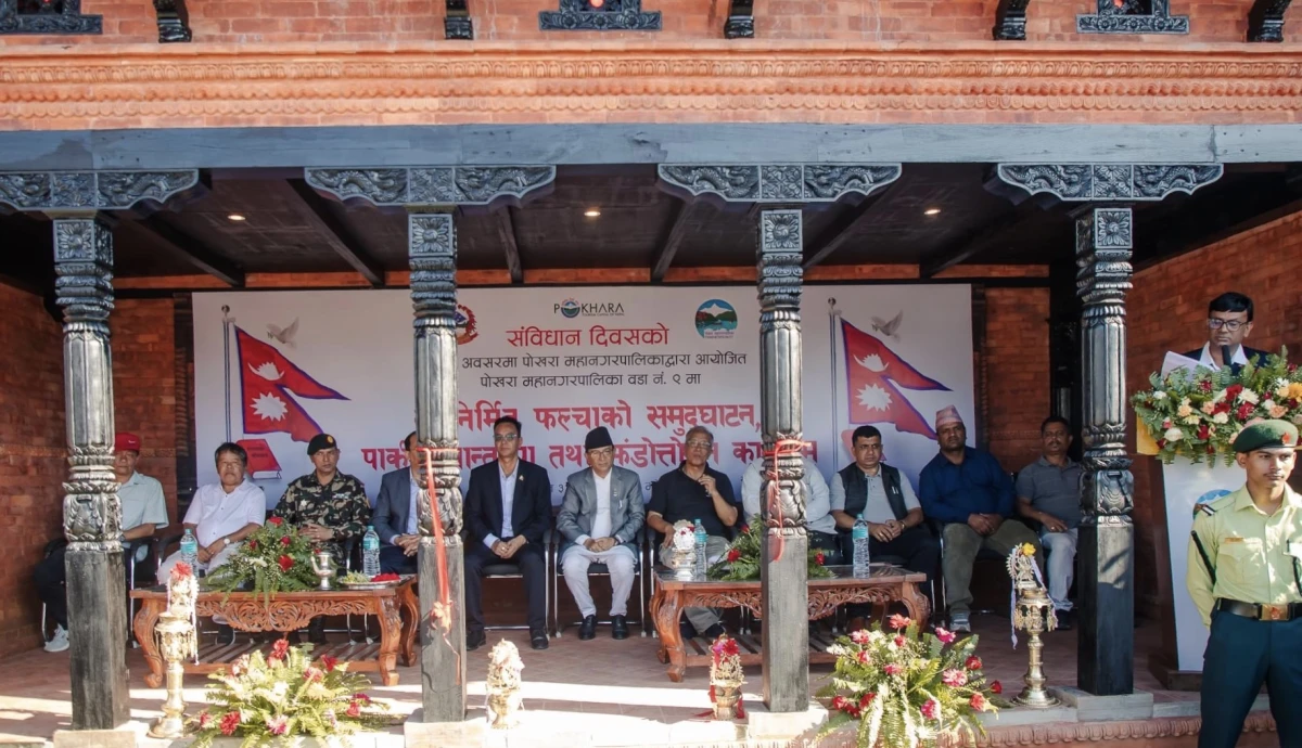 पोखराको महेन्द्रपुलमा नेवारी संस्कृति झल्कने फल्चा