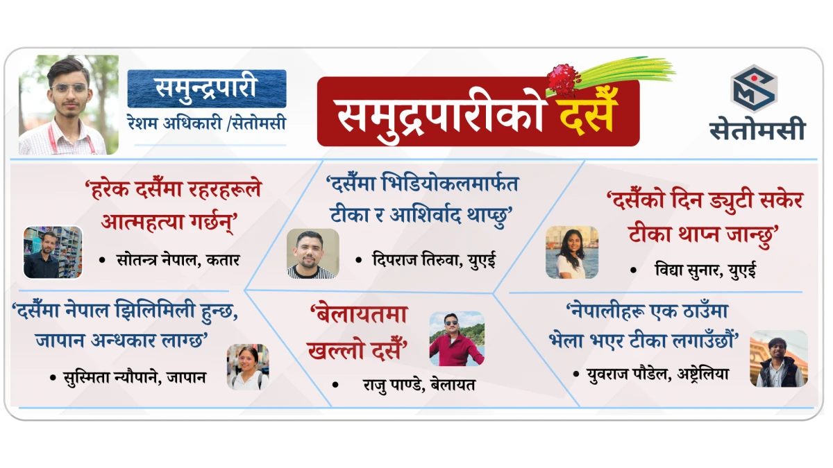 परदेशमा पहिलो दसैं