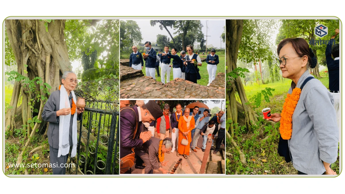 चुजी फाउन्डेसनका उपाध्यक्षको देवदह भ्रमण : मायादेवीले  पिउने पानीमा  पोखियो  प्रेम