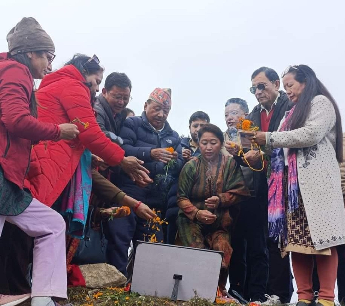 पाथीभरा केबलकारको शिलान्यास,१५ महिनाभित्र निर्माण सम्पन्न गरिने