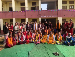 महामाया भवानी माविमा सरस्वती पूजा तथा अक्षराम्भ कार्यक्रम