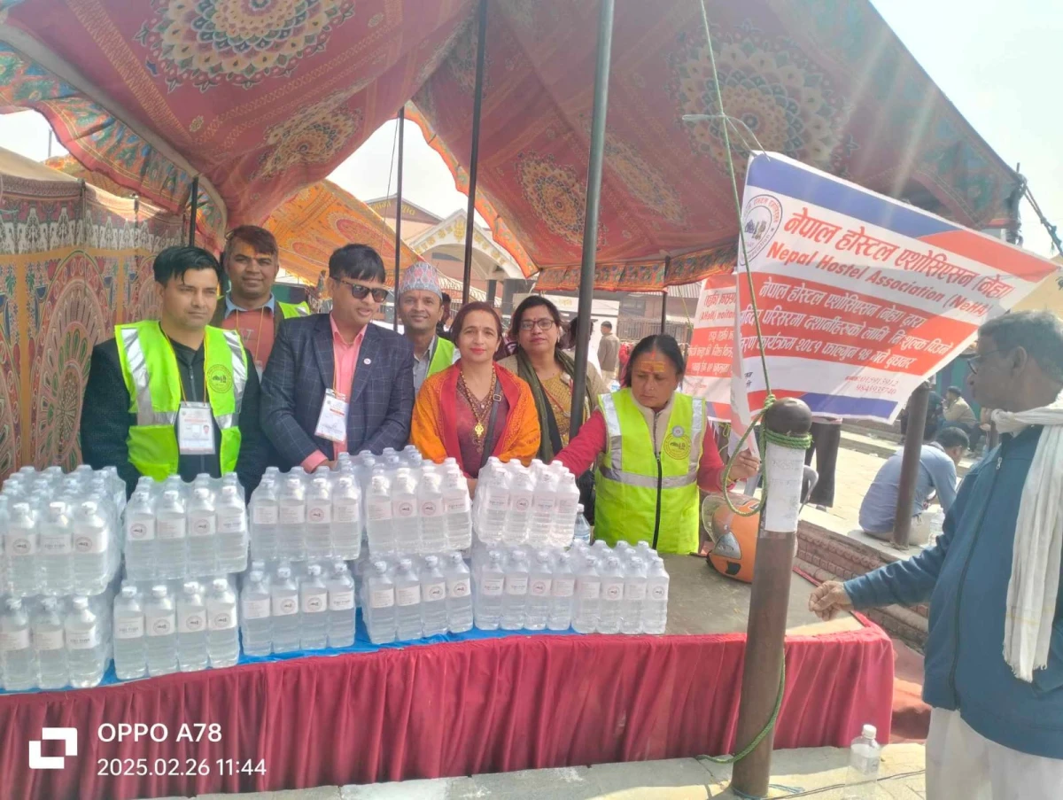 महाशिवरात्रीमा होस्टेल एसोसिएसनको निशुल्क पिउने पानी