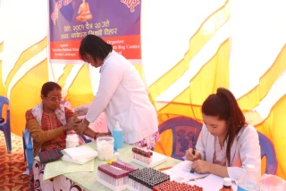 देवदहमा वाथरोग सम्बन्धी निःशुल्क स्वास्थ्य शिविर, १६६ जनाले लिए सेवा