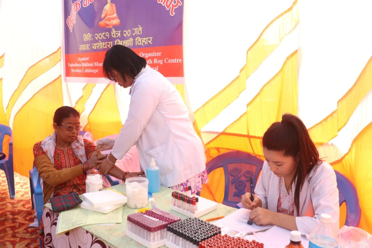 देवदहमा वाथरोग सम्बन्धी निःशुल्क स्वास्थ्य शिविर, १६६ जनाले लिए सेवा
