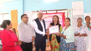 देवदहमा साबुन बनाउने तालिम