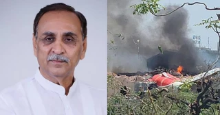 दुर्घटनाग्रस्त एयर इण्डियाको विमानमा गुजरातका पूर्व मुख्यमन्त्री सवार