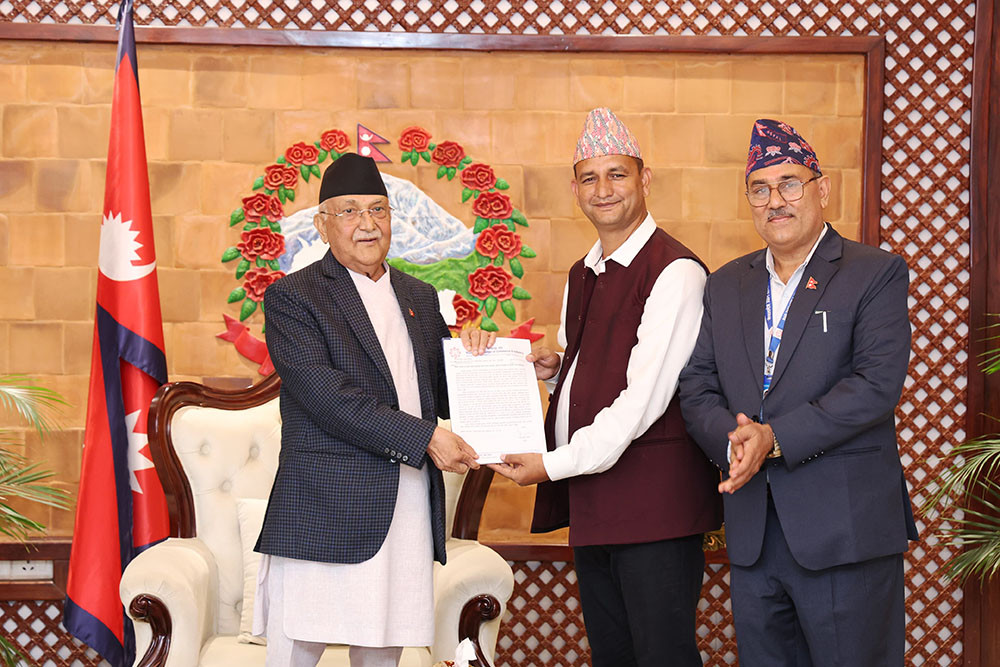 नेपालगञ्ज-नयाँ दिल्ली सिधा हवाइ उडानका लागि प्रधानमन्त्रीलाई ध्यानाकर्षण