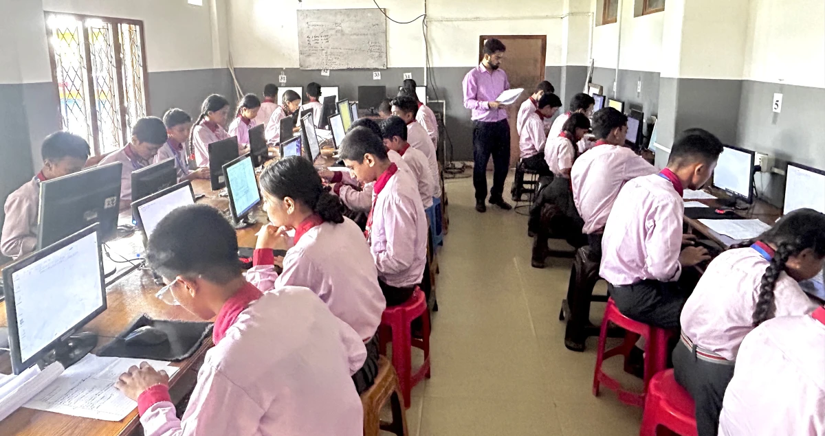 गणतन्त्र दिवसको अवसरमा बुद्ध पब्लिकका विद्यार्थीले बनाए राष्ट्रिय चिन्ह र नेपालको नक्सा