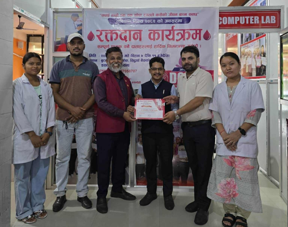 पल्लवी साकोसद्वारा आयोजित रक्तदान कार्यक्रममा १११ युनिट रगत संकलन