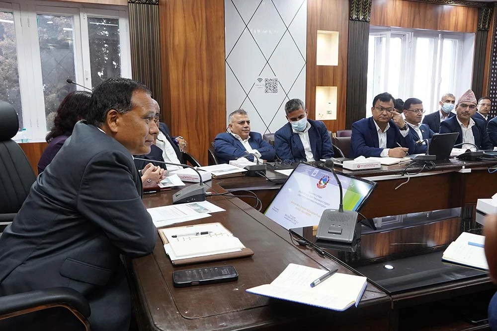 सुनकोशी मरिण डाइभर्सनको नयाँ टेण्डर प्रक्रिया अघि बढाउन मन्त्री घिसिङको निर्देशन