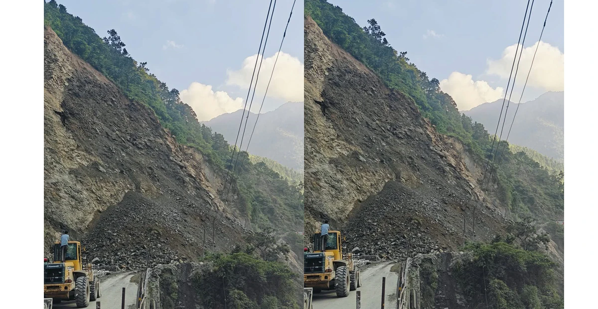 कुलेखानी फाखेल काठमाडौँ सडक पुर्ण रुपमा अवरुद्ध