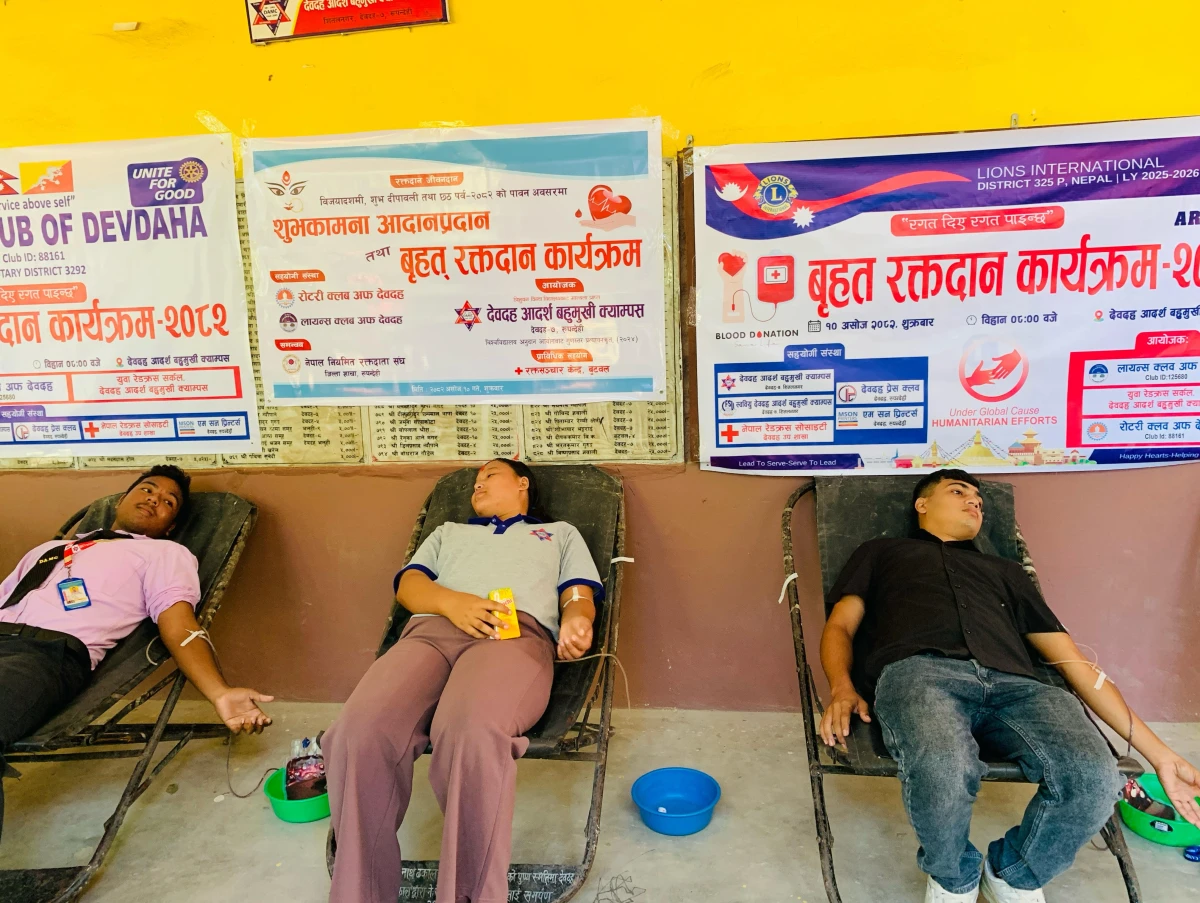 देवदहमा रोटरी क्लबका खानेपानी टंकी