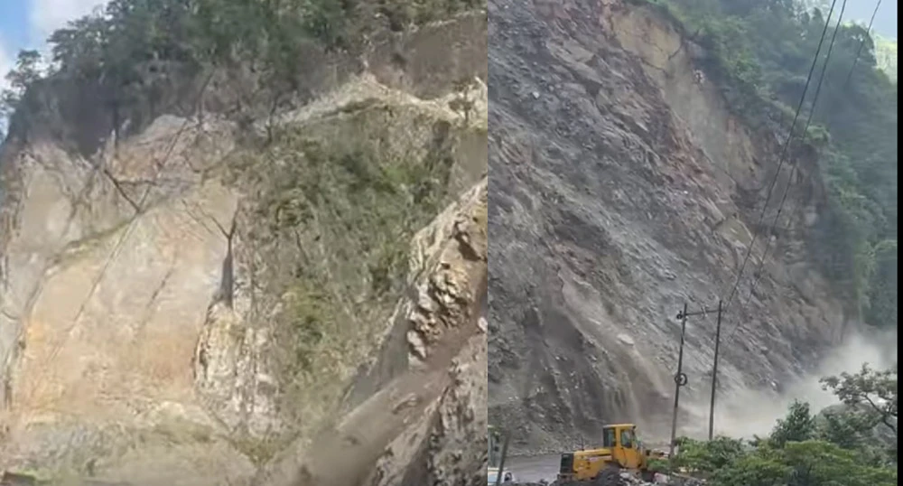 कुलेखानी फाखेल काठमाडौँ सडक पुर्ण रुपमा अवरुद्ध