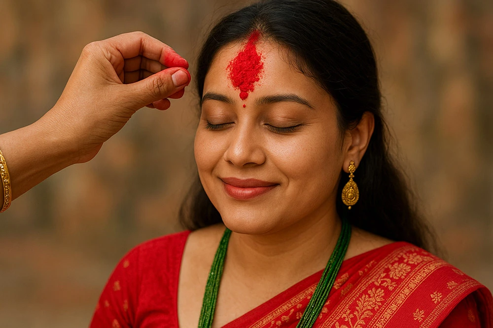 आज विजया दशमी, मान्यजनको हातबाट टीका र जमरा लगाएर मनाइदै