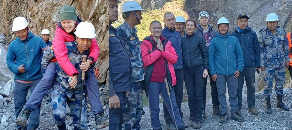 मुस्ताङमा हिउँमा फसेका दुई पर्यटकको सकुशल उद्धार